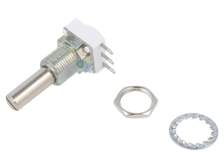 Potencjometr osiowy jednoobrotowy 500 1W 10 6mm liniowa P11S1V0FLSY00501KA