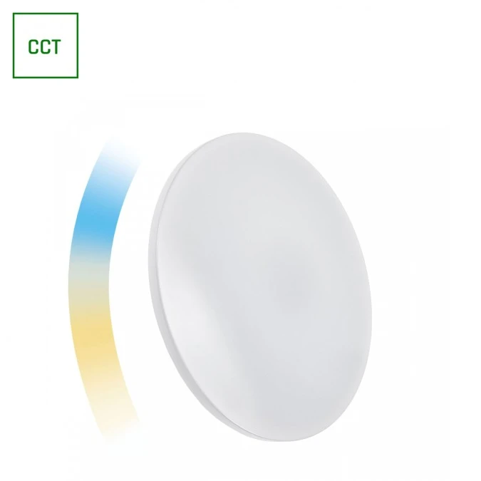 Plafoniera LED NYMPHEA 24W 1840lm CCT DIM Wi‑Fi/BT biała SMART