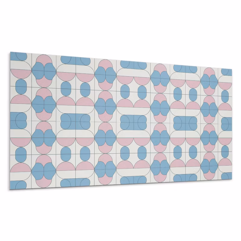 Kafelki samoprzylepne Wallfluent 60×30 cm Wielowymiarowy wzór abstrakcyjny 6 szt.