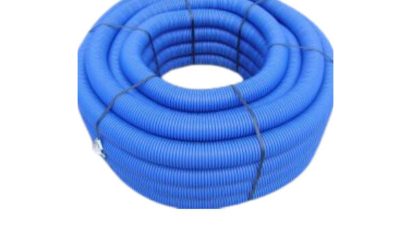 Rura karbowana dwuścienna HDPE 450N niebieska UV z pilotem i złączką fi 110/92 (25mb) 31NT110M