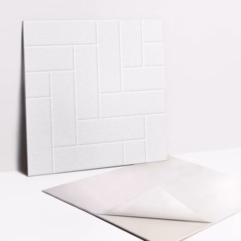 Kafelki samoprzylepne Tulup Eleganckie jasne cegły 30×30 cm 9 szt.