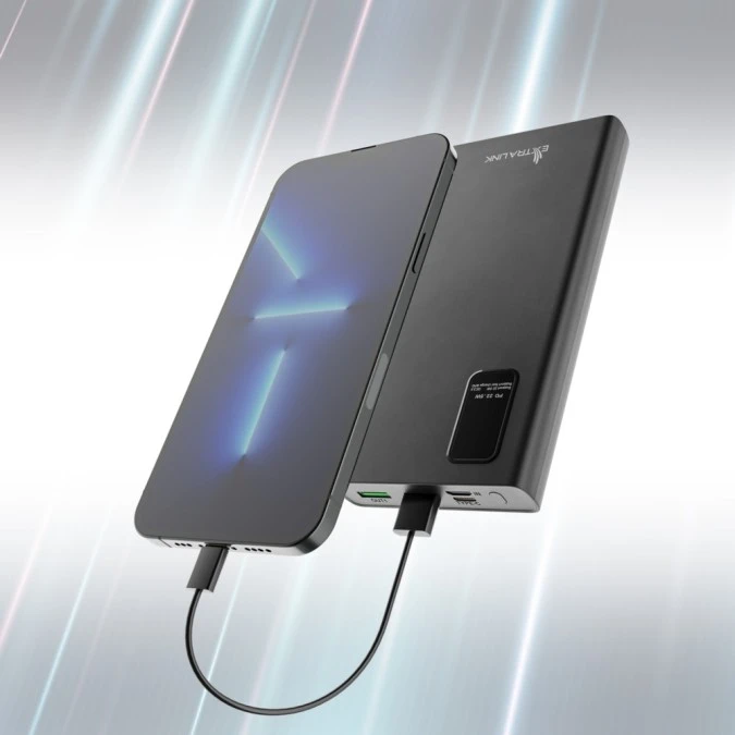 Powerbank Power bank, Fast Charging, USB‑C Extralink EPB‑067B 10000mAh Czarny