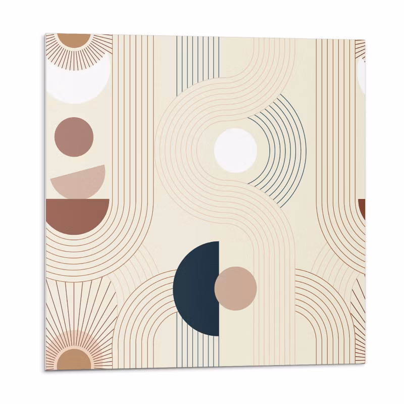 Kafelki samoprzylepne Wallfluent 50×50 cm Kreatywne kształty i linie 4 szt.