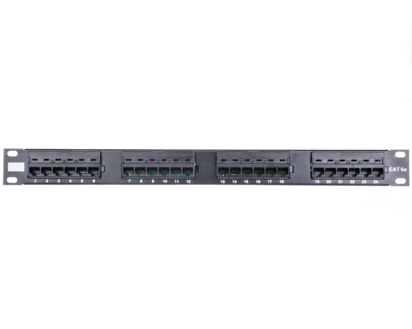 Patch Panel 19 cali 24 Port cat 5e UTP 19‑0011