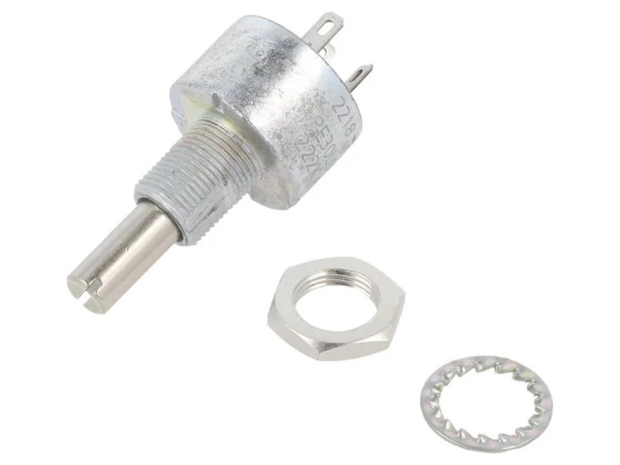 Potencjometr osiowy jednoobrotowy 2,2k 3W 10 6mm liniowa PE30L0FL222KAB