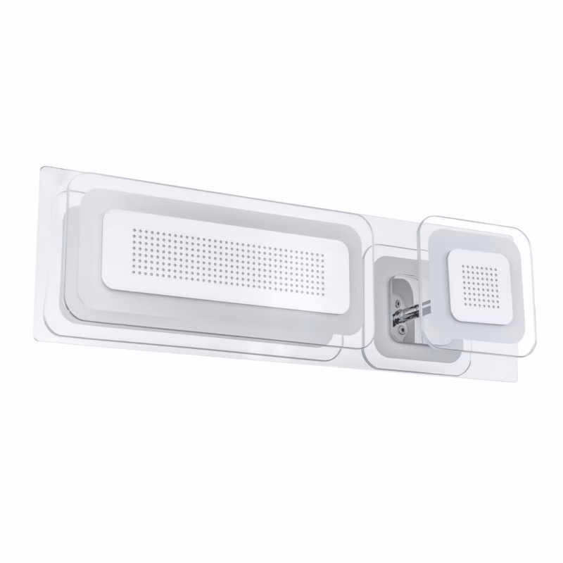 Kinkiet Italux Presta chromowany biały-przezroczysty styl nowoczesny LED 20W 3000K 1860lm IP20 wym: 9,5 x 42 x 13 cm – 1 szt.
