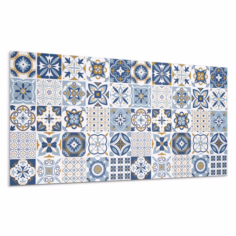 Kafelki samoprzylepne Wallfluent 40×20 cm Motywy ornamentów kaflowych 10 szt.