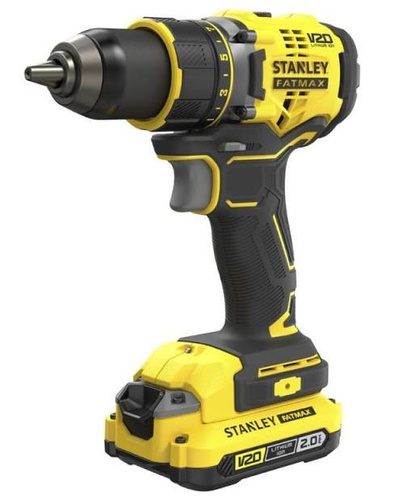 Akumulatorowa wiertarko-wkrętarka SFMCD720D2K Stanley Fatmax + 2 x akumulator + ładowarka + kufer