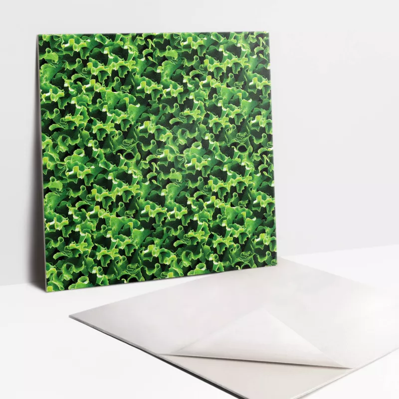 Kafelki samoprzylepne Tulup 30×30 cm Zielone liście sałaty 9 szt.