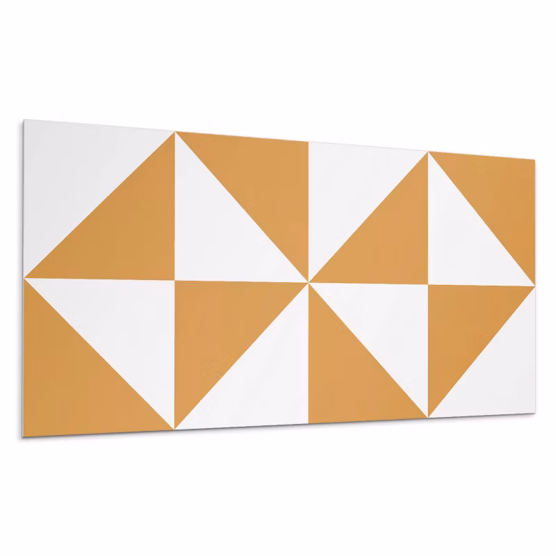Kafelki samoprzylepne Wallfluent 60×30 cm Kwadratowe trójkąty w geometrycznym stylu 6 szt.