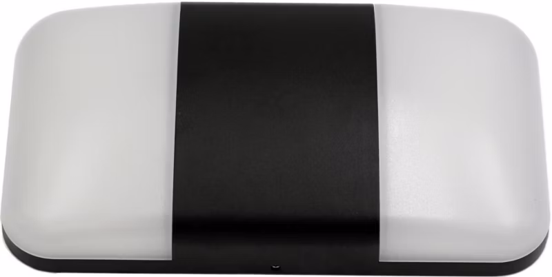 Kinkiet ścienny zewnętrzny IdeaLED Carina czarno-biały LED 14W 4000K 840lm IP54 wym: 13 x 24 x 4,5 cm aluminium – 1 szt.