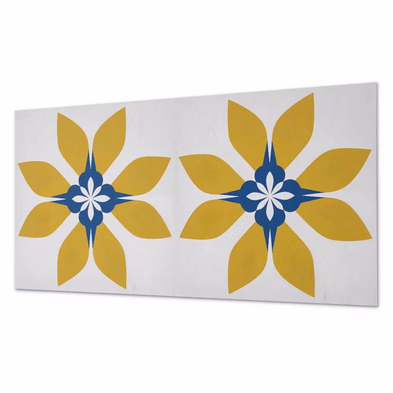 Komplet Kafelków PCV ArtPrintCave 60×30 cm Kwiatowy wzór z liśćmi 6 szt. 4070095670279