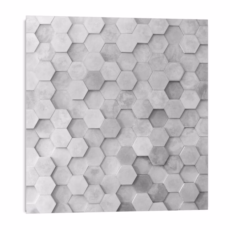 Kafelki samoprzylepne Wallfluent 50×50 cm Geometria heksagonów w modnym wzorze 4 szt.