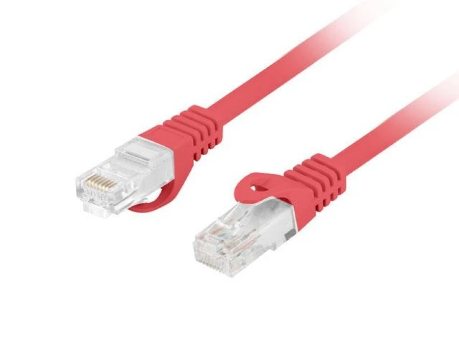 Patchcord kat.6 utp lszh cu 1.5m czerwony fluke passed lanberg PCU6‑10CU‑0150‑R