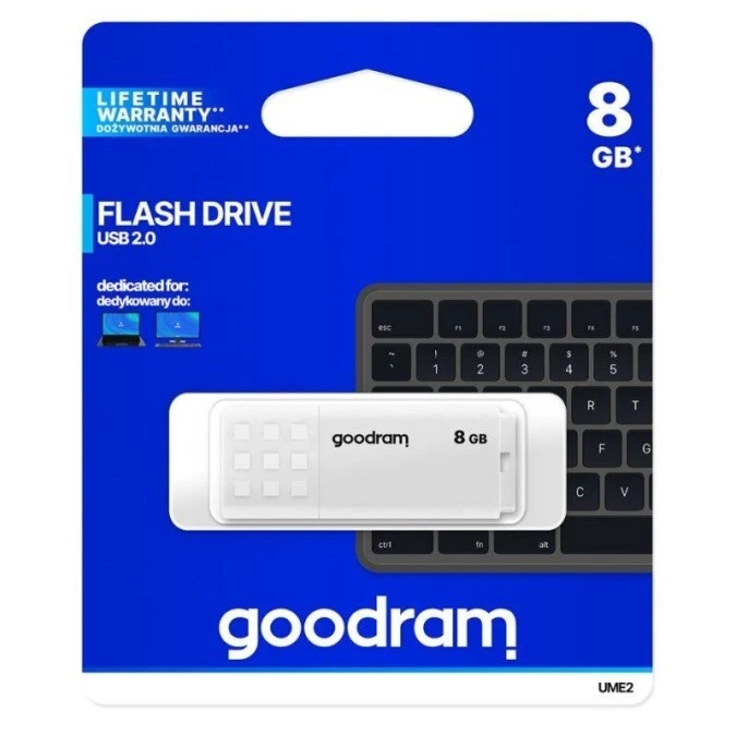 Pendrive GoodRam UME2 UME2‑0080W0R11 (8GB USB 2.0 kolor biały)