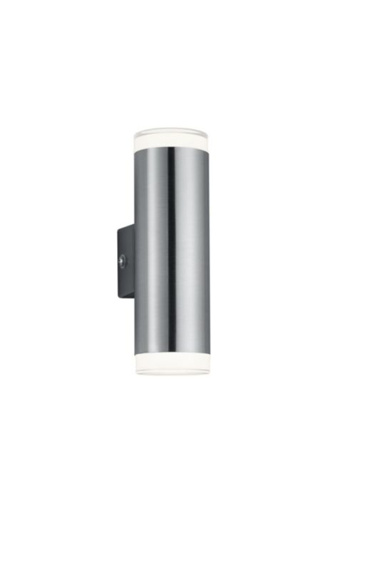 Kinkiet ścienny zewnętrzny RL Aracati srebrno-biały LED 4W 3000K 340lm IP44 wym: 16,6 x 5,2 x 5,2 cm metal – 1 szt.