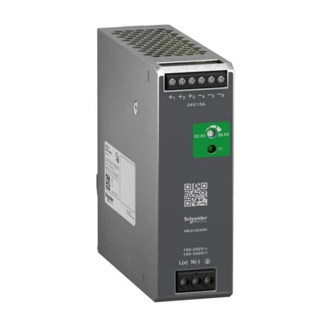 Phaseo, regulowany zasilacz impulsowy, 100…240 V AC, 24V 5 A, 1 fazowy, Optimized