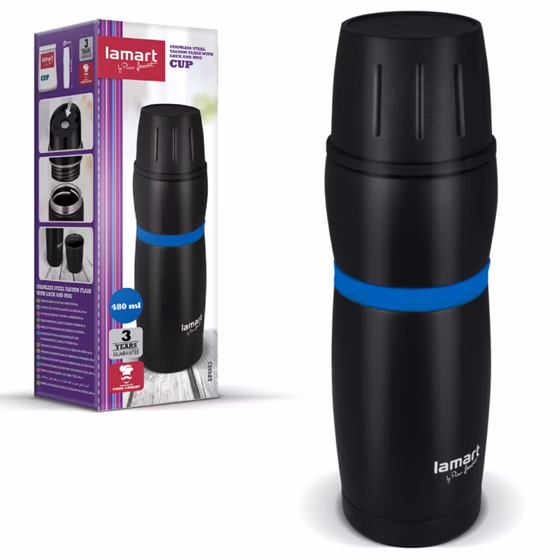 Kubek Termiczny Lamart LT4053 480 ml Czarny 1szt