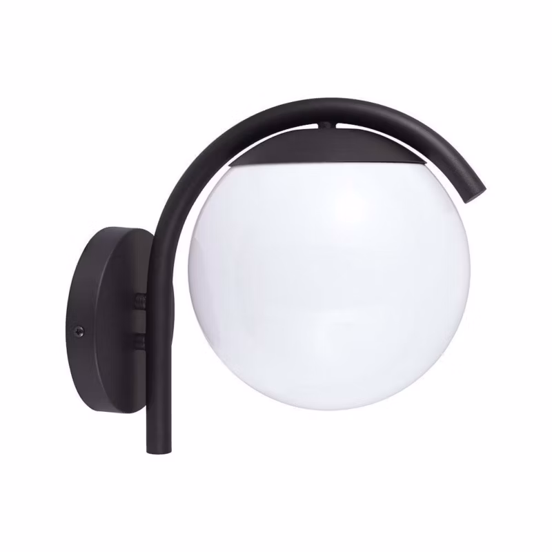 Kinkiet ścienny zewnętrzny V-TAC czarny 1 x E27 x 10W IP44 wym: 26 x 20 x 28 cm – 1 szt.