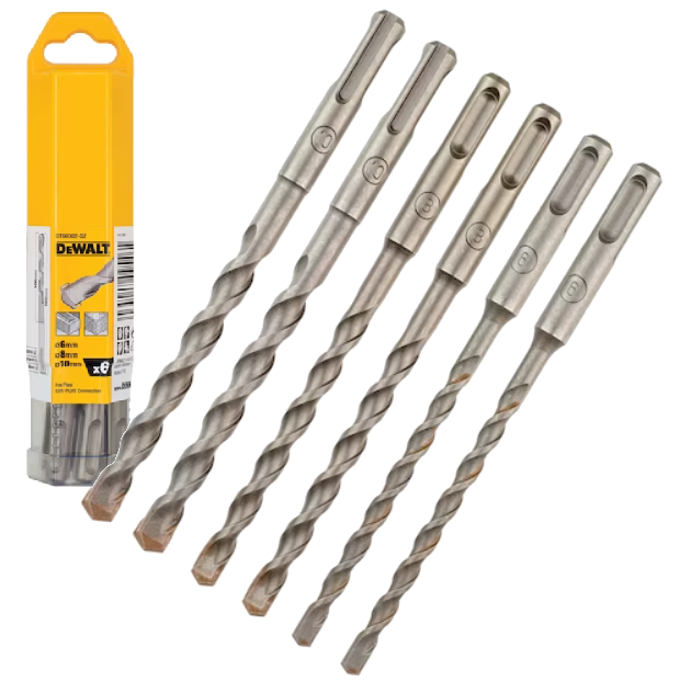 Zestaw 6 wierteł SDS Plus Dewalt DT60302