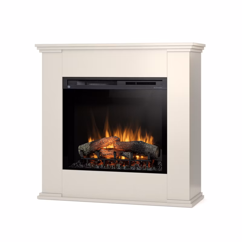 Kominek elektryczny Warmtec Kelia 28″ XHD 1400W funkcja grzania beż 1 szt.