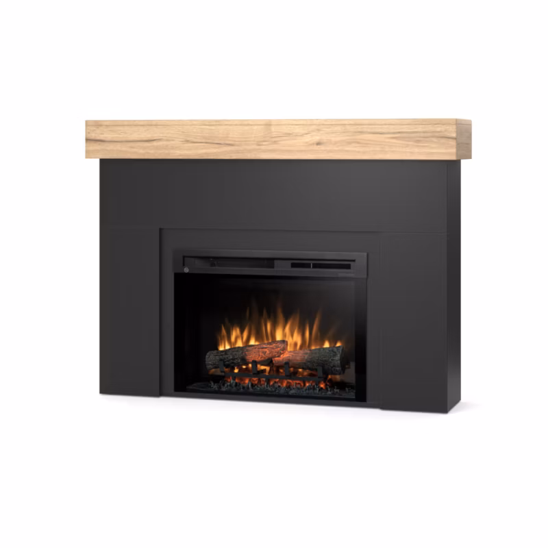 Kominek elektryczny Warmtec Aven 1400W 26″ XHD czarny, jasny dąb 1 szt.