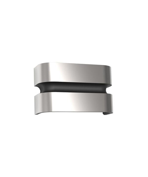 Kinkiet ścienny zewnętrzny Lutec Maya srebrno-biały LED 15W 3000K 1000lm IP44 wym: 6,5 x 18 x 10,8 cm metal – 1 szt.