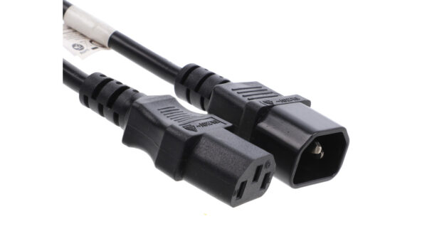 Przedłużacz kabla zasilającego IEC 320 C13 – C14 3m VDE czarny CA-C13E-11CC-0030-BK