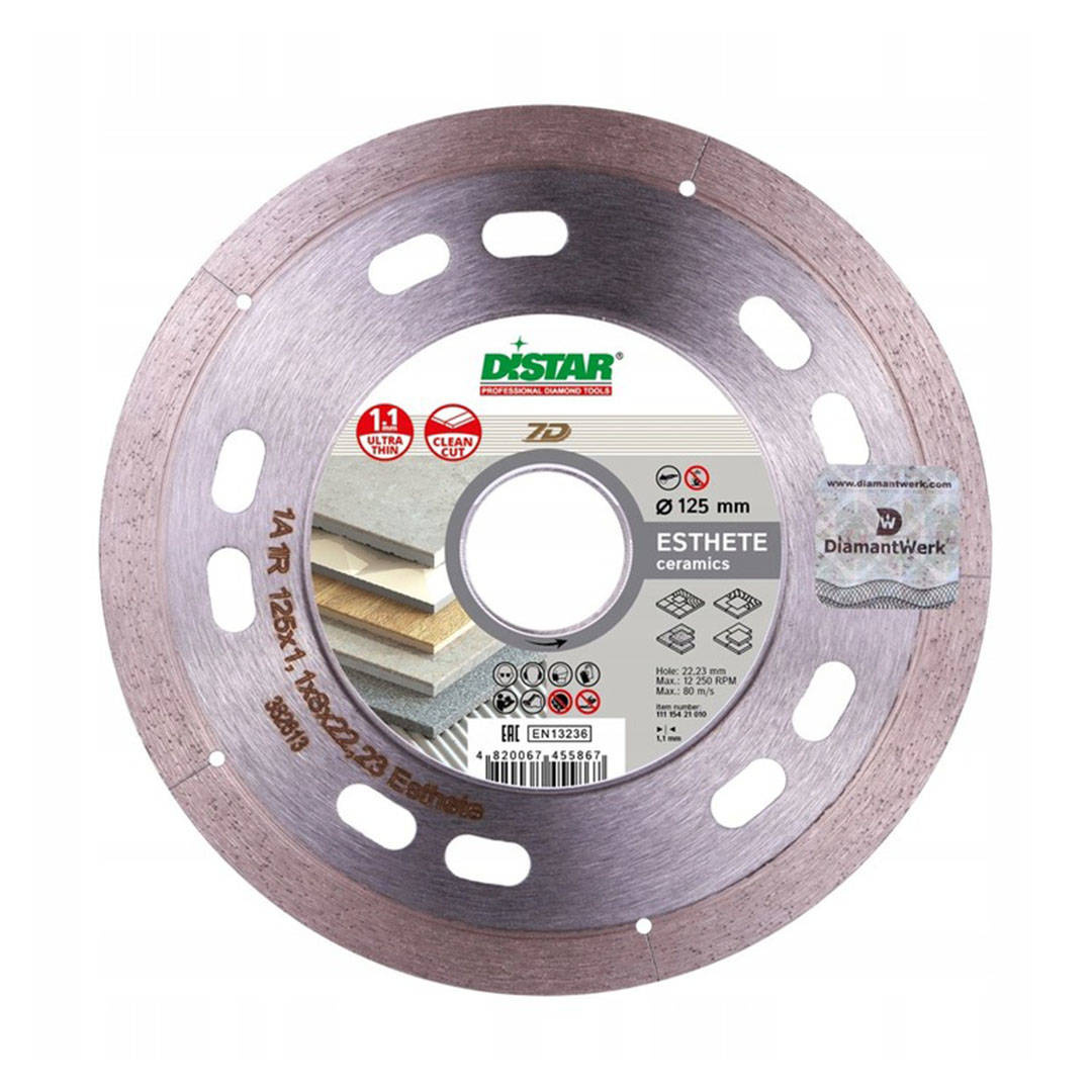 Tarcza do cięcia płytek ceramicznych Distar 125 x 22,23 mm (11115421010)