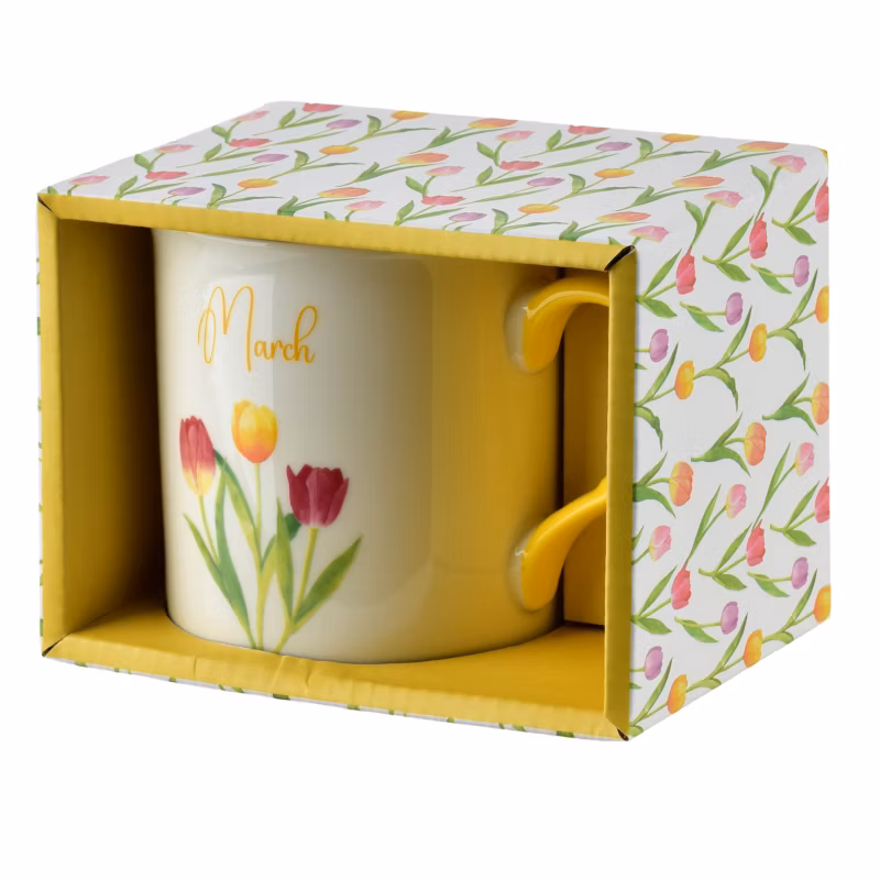 Kubek porcelanowy AFFEKDESIGN MY MONDEX MARZEC 8,7×9 cm żółty 1 szt.