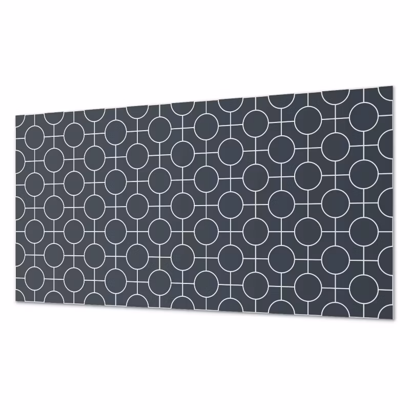 Komplet Kafelków PCV ArtPrintCave 40×20 cm Geometryczny wzór kół i linii 10 szt.
