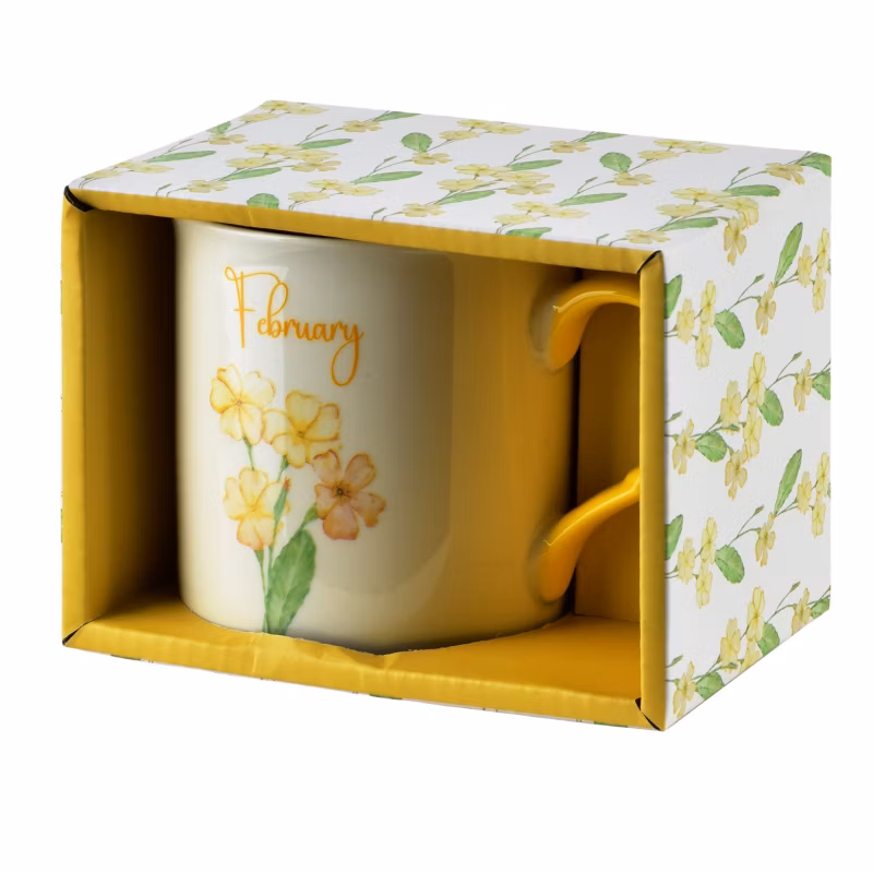Kubek porcelanowy AFFEKDESIGN MY MONDEX Luty 8,7×9 cm żółty 1 szt.