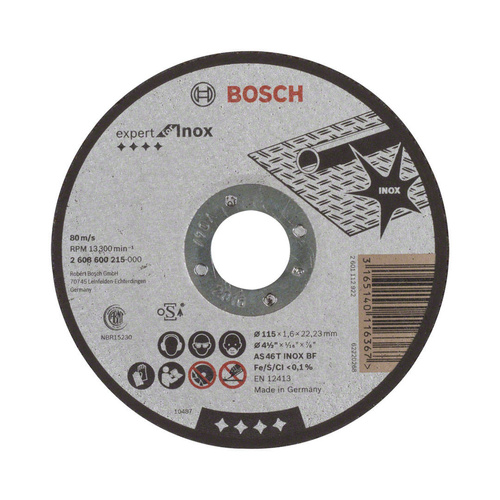Tarcza tnąca Bosch Expert for Inox 115×22,23×1,6