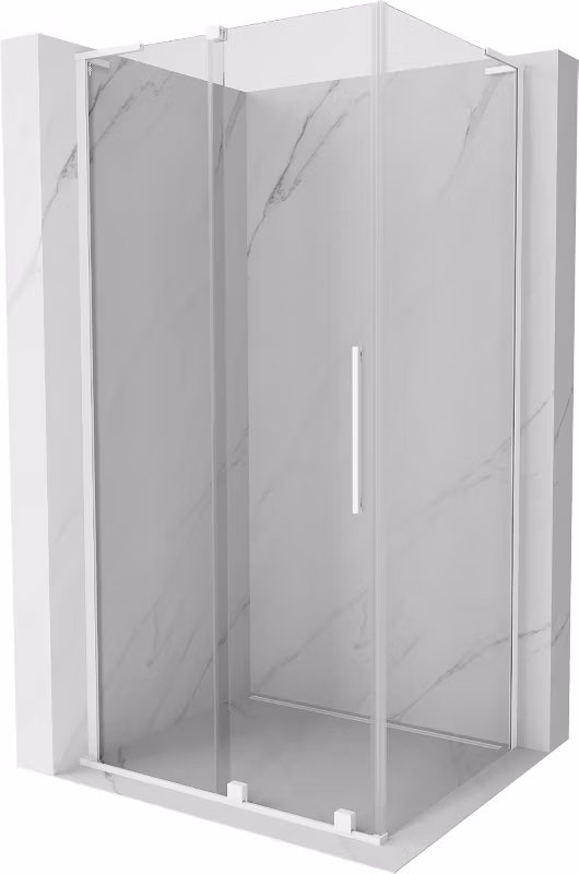 Kabina prysznicowa Mexen Velar L rozsuwana 120 x 90 cm transparent biała 1 szt.