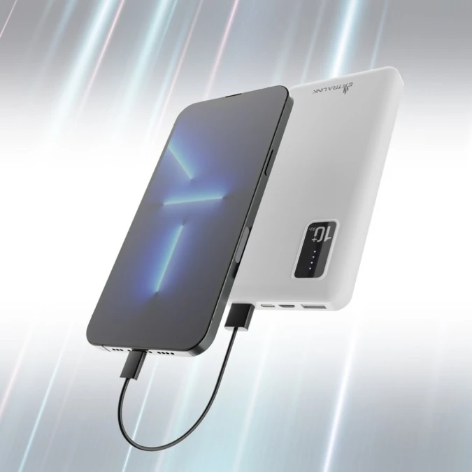 Powerbank Power bank, USB‑C Extralink EPB‑098W 10000mAh Biały