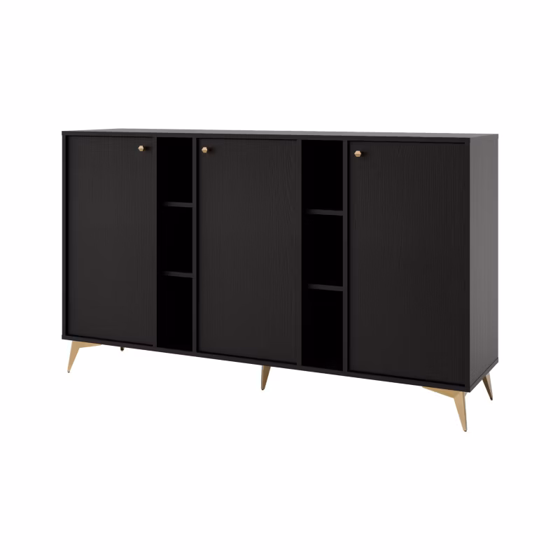 Komoda trzydrzwiowa Bonni Sakai 1 3F T823 Czarny 1 szt.