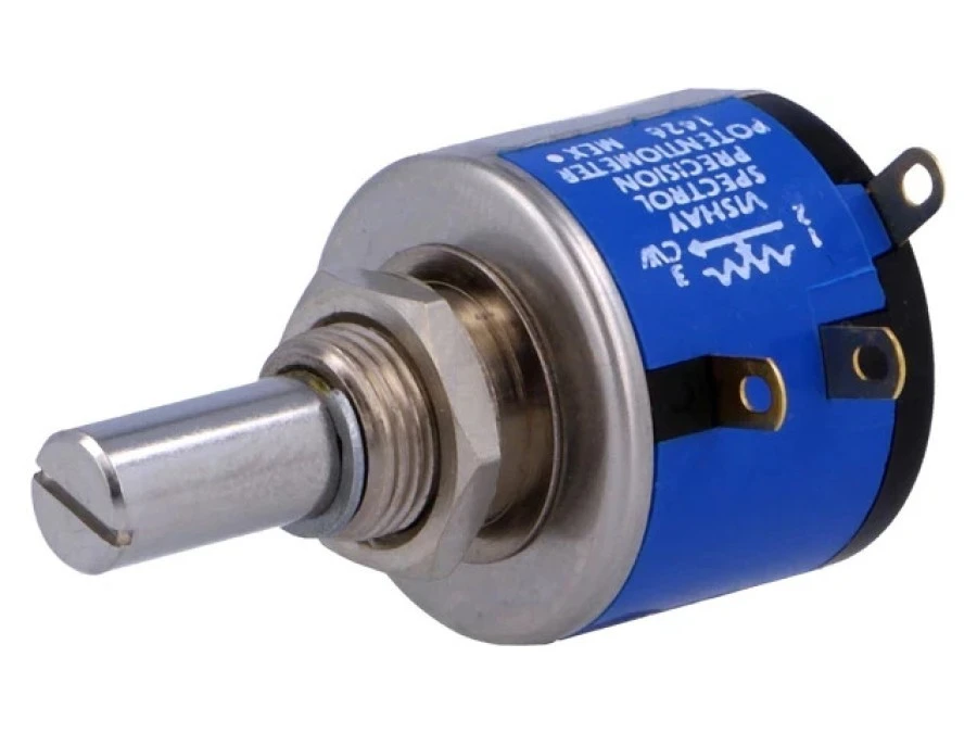 Potencjometr osiowy wieloobrotowy 100k 2W 5 6,35mm 534B1104JCB
