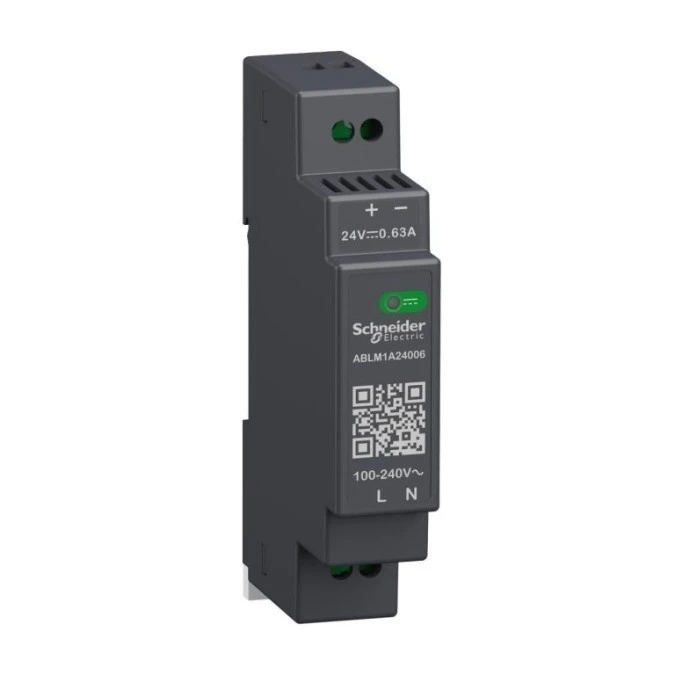 Phaseo, regulowany zasilacz impulsowy, 100…240 V AC, 24V 0.6 A, 1 fazowy modułowy ABLM1A24006
