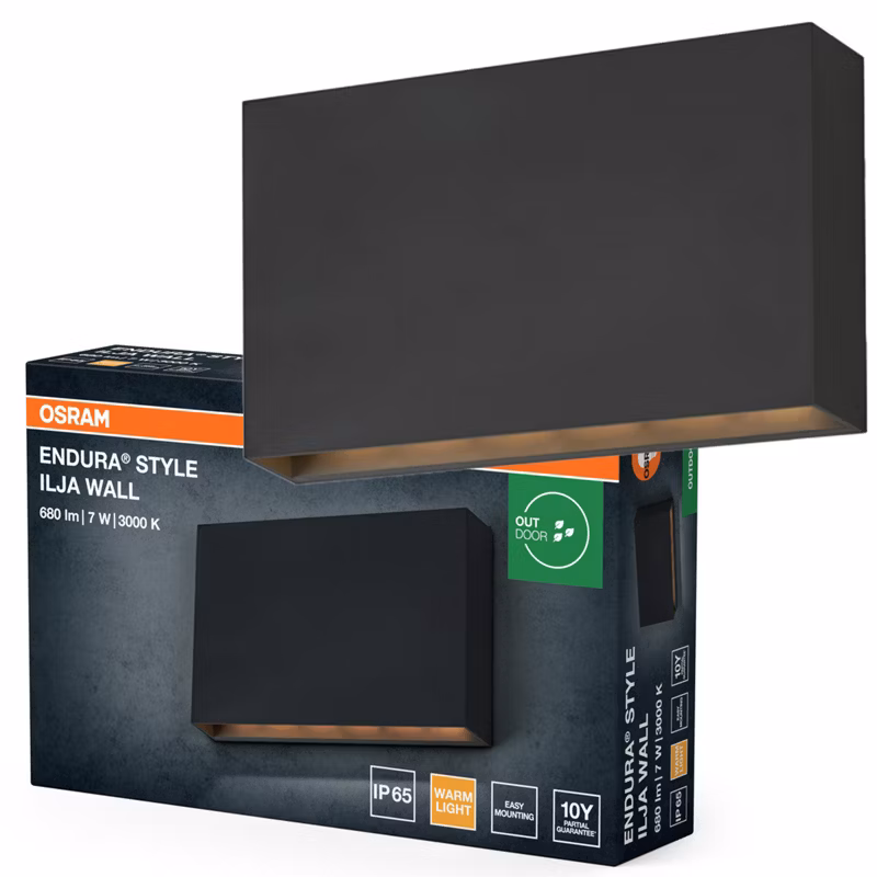 Kinkiet Ogrodowy Endura Osram Lampa LED 7W 330lm 3000K Szary IP65 1 szt.