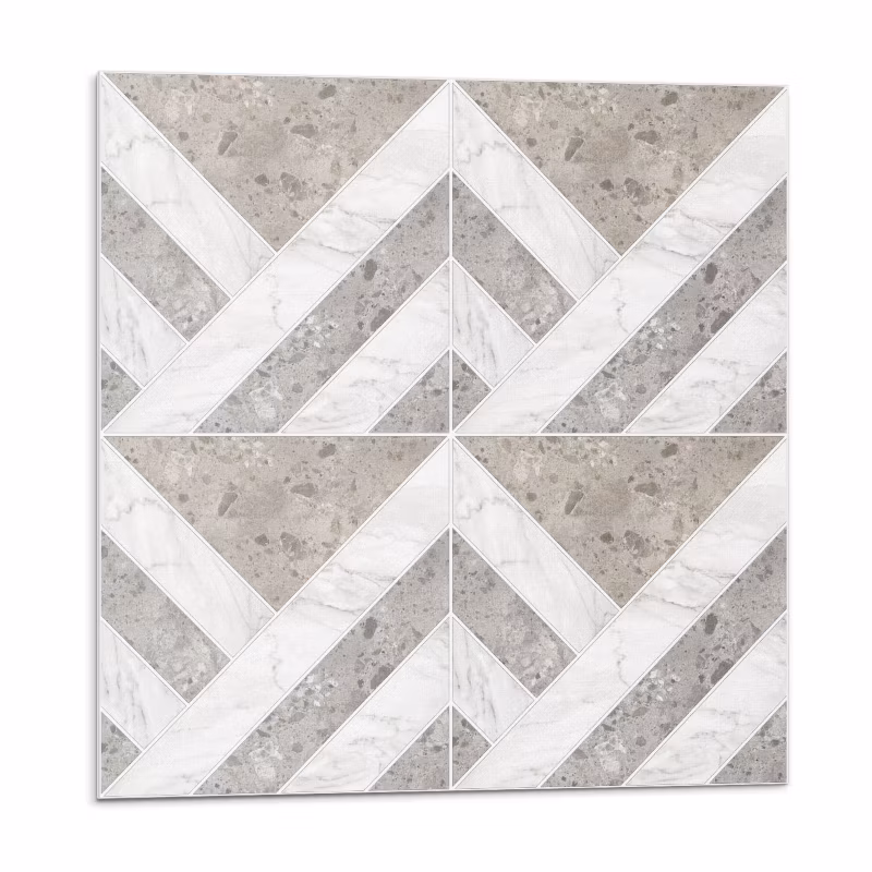 Kafelki samoprzylepne Wallfluent 50×50 cm Kafelkowy motyw geometryczny 4 szt.