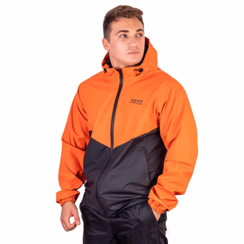 Kurtka wodoodporna 20000mm PROS SPORT model 726 Czarno-pomarańczowy XXL 1 szt.