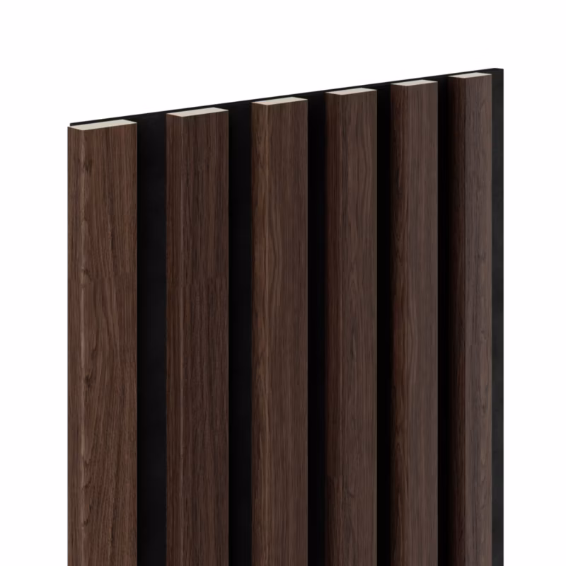 Lamel ścienny na czarnym filcu 6L Marbet Design WOODLINE 270×30 cm Dąb ciemny 1 szt.