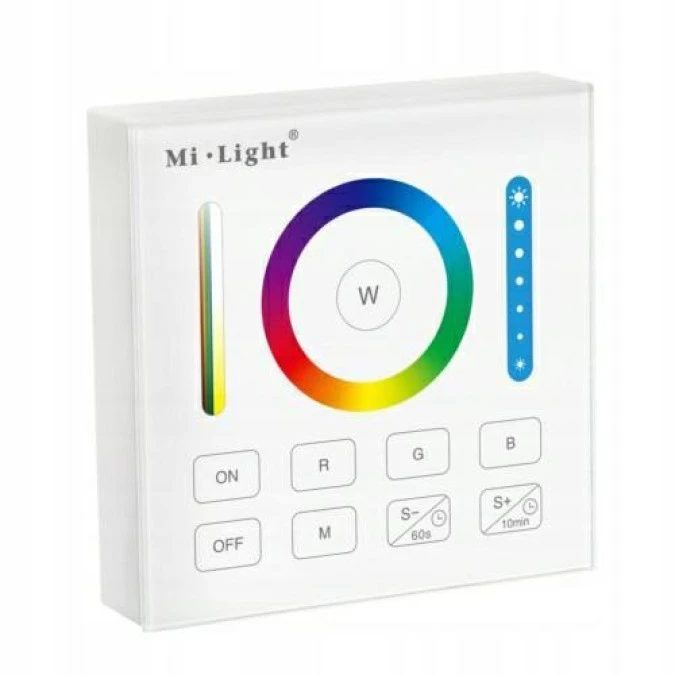 Pilot naścienny led 5‑in‑1 RGB+CCT B0 2,4ghz MI‑Light RGB + CWiWW RGBWW 1 strefa