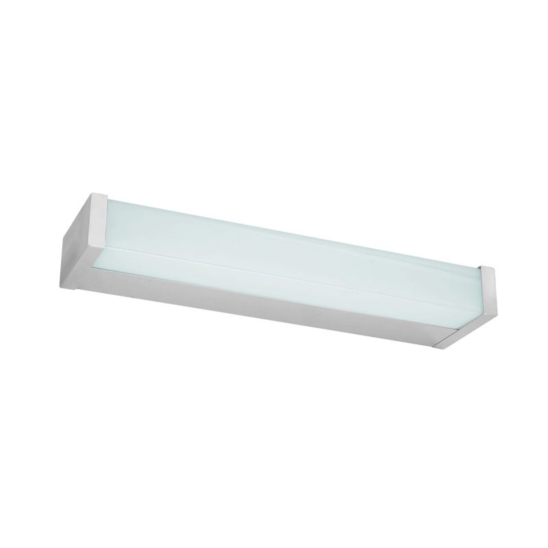 Kinkiet ścienny Italux Minoria srebrno-biały do łazienki LED 6W 3000K 600lm IP44 wym: 3,9 x 30 x 7,8 cm – 1 szt.
