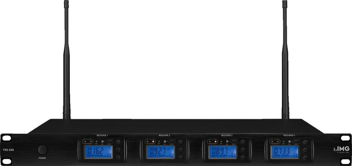 Poczwórny odbiornik wieloczęstotliwościowy UHF PLL TXS‑646