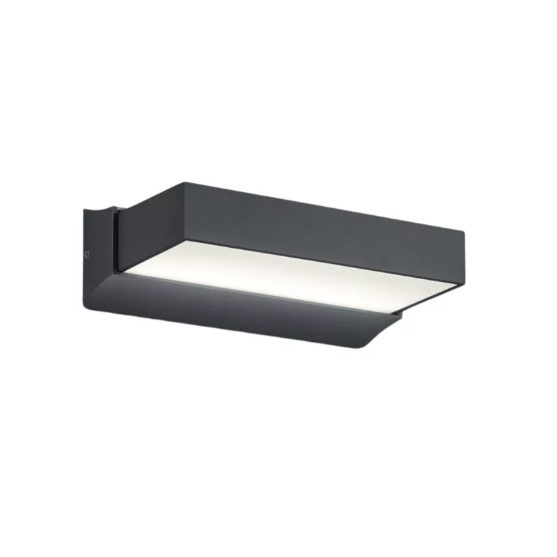Kinkiet ścienny zewnętrzny Trio Cuando antracytowo-biały LED 11W 3000K 1100lm IP65 wym: 7 x 23,2 x 13,5 cm aluminium – 1 szt.