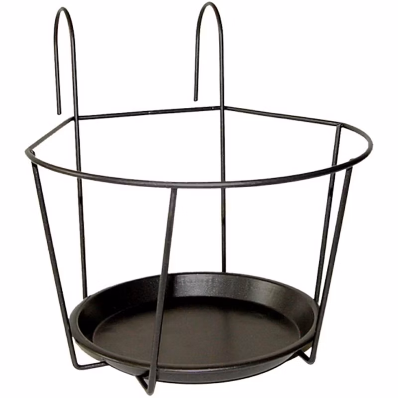 Kwietnik wiszący Esschert Design Metalowy Czarny 18x23x16 cm 1 szt.