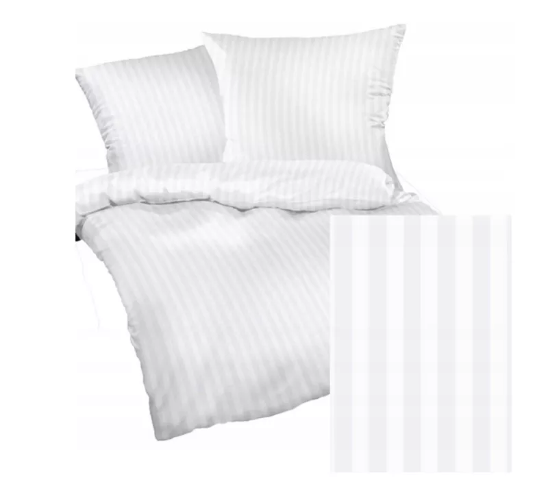 Komplet pościeli z mikrofibry KAM-POL bawełna 100% na zamek pasek 1 cm 160×200 + 2x50x60 3 szt.