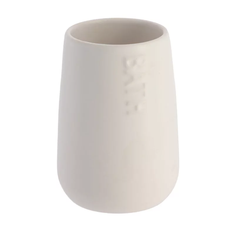 Kubek łazienkowy Attolico White TENDANCE biały z dolomitu 450 ml 1 szt.