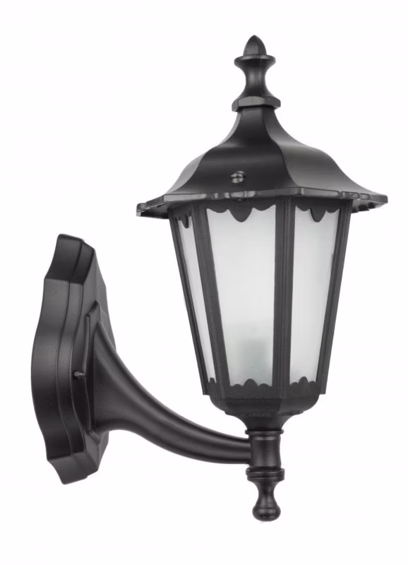 Kinkiet ścienny zewnętrzny SU-MA Retro czarny 1 x E27 x 60W IP43 wym: 39 x 21 x 27 cm – 1 szt.